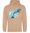 Чоловіча толстовка (худі) Прижок дельфіна Пісочний Чоловіча толстовка (худі) Прижок дельфіна Пісочний фото