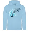 Мужская толстовка (худи) Прижок дельфіна Голубой фото