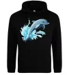 Женская толстовка (худи) Прижок дельфіна Черный фото