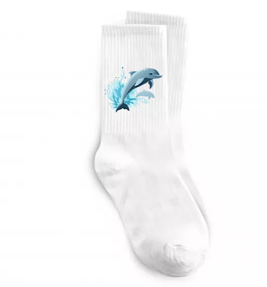 Носки Прижок дельфіна Белый фото