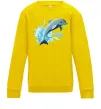 Детский Свитшот Прижок дельфіна Солнечно желтый Детский Свитшот Прижок дельфіна Солнечно желтый фото