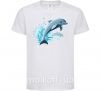 Детская футболка Прыжок дельфина Белый фото