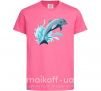Детская футболка Прыжок дельфина Ярко-розовый фото