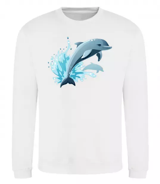 Свитшот Прижок дельфіна Белый фото