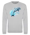 Свитшот Прижок дельфіна Серый меланж фото