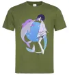 Мужская футболка Anime dolphin Оливковый Мужская футболка Anime dolphin Оливковый фото
