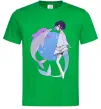 Мужская футболка Anime dolphin Зеленый Мужская футболка Anime dolphin Зеленый фото
