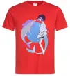 Мужская футболка Anime dolphin Красный Мужская футболка Anime dolphin Красный фото
