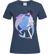 Женская футболка Anime dolphin Темно-синий Женская футболка Anime dolphin Темно-синий фото