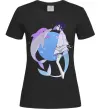 Женская футболка Anime dolphin Черный Женская футболка Anime dolphin Черный фото
