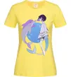 Женская футболка Anime dolphin Лимонный Женская футболка Anime dolphin Лимонный фото