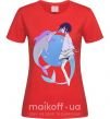 Жіноча футболка Anime dolphin Червоний фото
