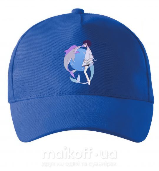 Кепка Anime dolphin Ярко-синий фото
