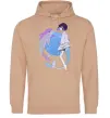Женская толстовка (худи) Anime dolphin Песочный Женская толстовка (худи) Anime dolphin Песочный фото