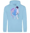 Женская толстовка (худи) Anime dolphin Голубой фото