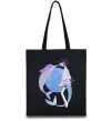 Эко-сумка Anime dolphin Черный фото
