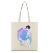 Эко-сумка Anime dolphin Бежевый фото