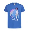 Детская футболка Anime dolphin Ярко-синий фото