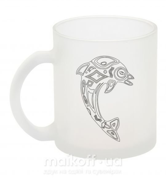 Чашка скляна Detalized dolphin Фроузен фото