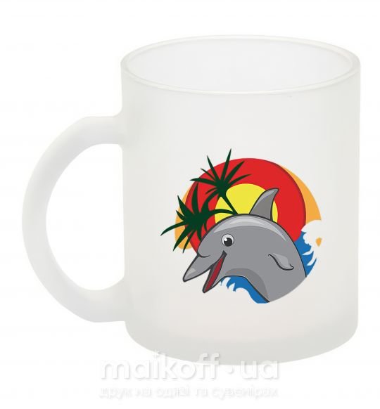Чашка скляна Счастливый дельфин Фроузен фото
