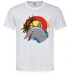 Чоловіча футболка Счастливый дельфин Білий фото