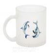 Чашка стеклянная Пастельные дельфины Фроузен фото