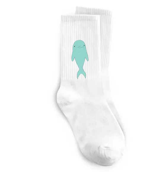 Носки Блакитний дельфін Белый фото