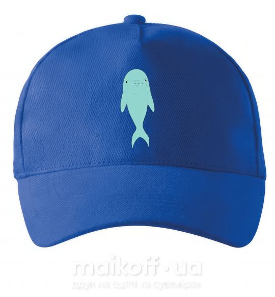Кепка Голубой дельфин Ярко-синий фото