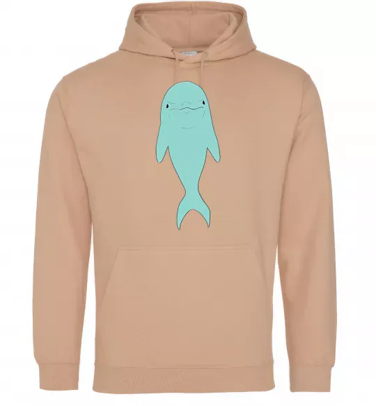 Жіноча толстовка (худі) Блакитний дельфін Пісочний фото