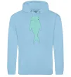 Женская толстовка (худи) Блакитний дельфін Голубой фото