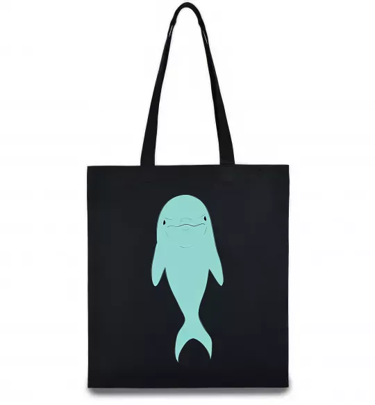 Эко-сумка Блакитний дельфін Черный фото
