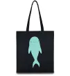 Эко-сумка Блакитний дельфін Черный фото