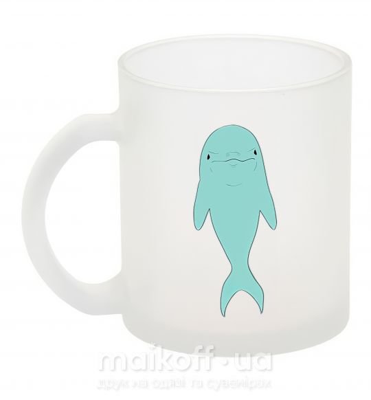 Чашка стеклянная Голубой дельфин Фроузен фото