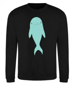 Світшот Різнокольоровий дельфін Сірий меланж фото