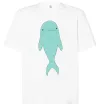 Футболка Оверсайз Блакитний дельфін Белый Футболка Оверсайз Блакитний дельфін Белый фото