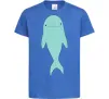 Дитяча футболка Блакитний дельфін Яскраво-синій фото