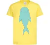 Дитяча футболка Блакитний дельфін Лимонний фото