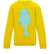 Детский Свитшот Блакитний дельфін Солнечно желтый фото