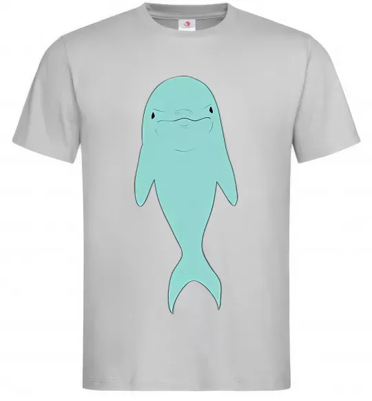 Чоловіча футболка Блакитний дельфін Сірий фото