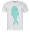 Чоловіча футболка Блакитний дельфін Білий фото