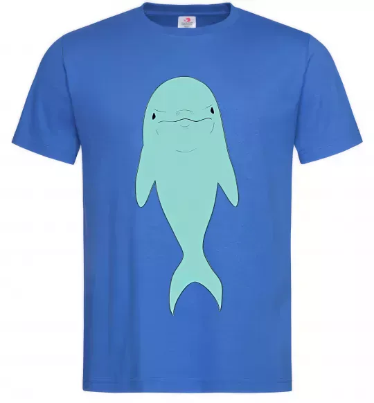Чоловіча футболка Блакитний дельфін Яскраво-синій фото