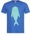 Чоловіча футболка Блакитний дельфін Яскраво-синій фото