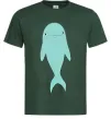 Чоловіча футболка Блакитний дельфін Темно-зелений фото