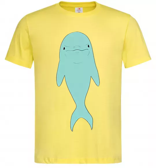Чоловіча футболка Блакитний дельфін Лимонний фото