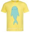 Чоловіча футболка Голубой дельфин Лимонний фото