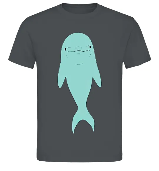 Чоловіча футболка Блакитний дельфін Графіт фото