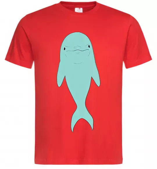 Чоловіча футболка Блакитний дельфін Червоний фото