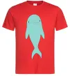 Чоловіча футболка Блакитний дельфін Червоний фото
