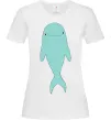 Жіноча футболка Блакитний дельфін Білий фото