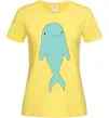 Жіноча футболка Блакитний дельфін Лимонний фото